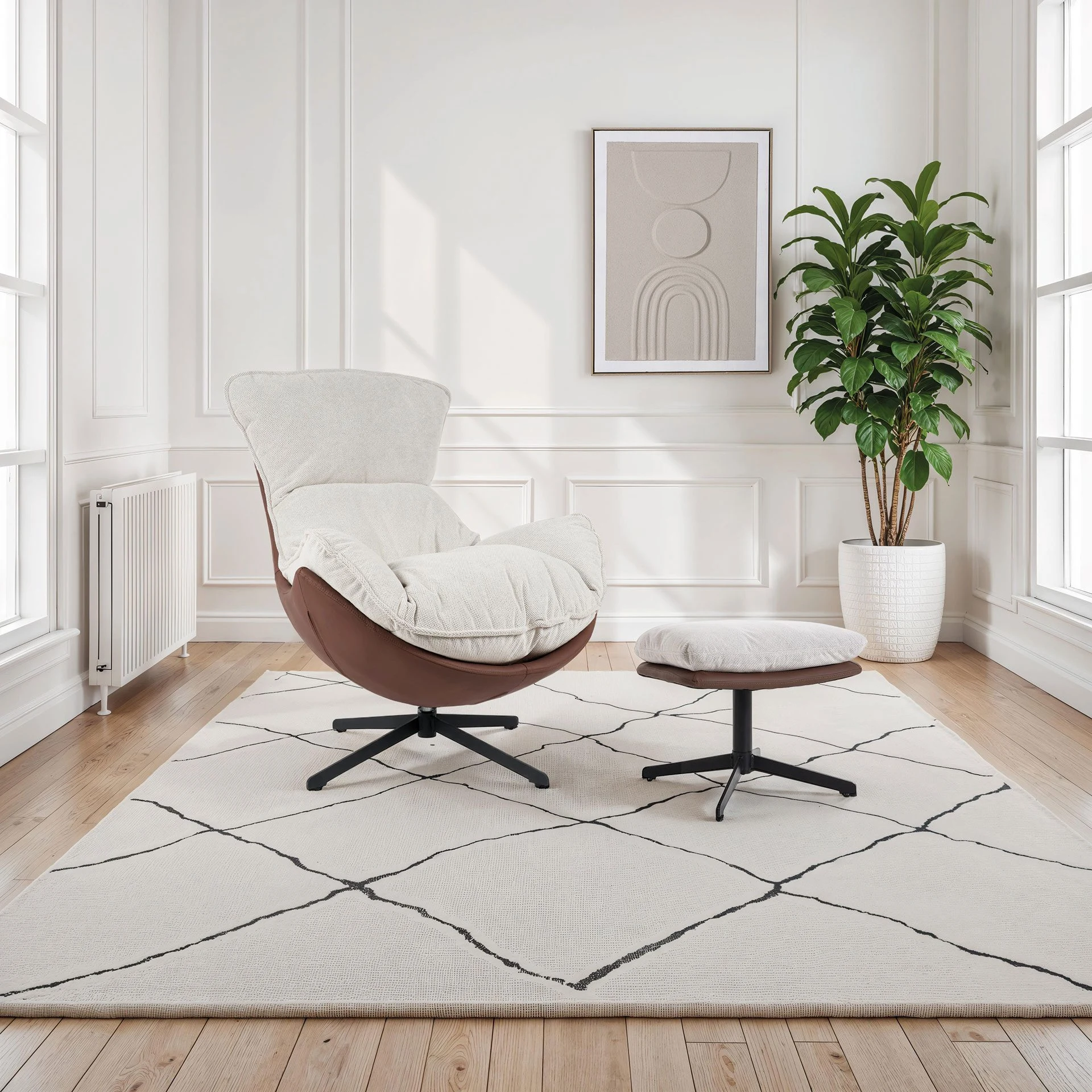 Sillón Hans giratorio 360º